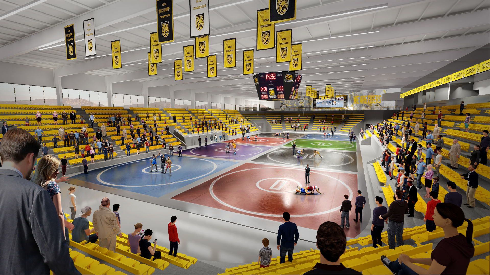 Colorado College arena rendering - wrestling